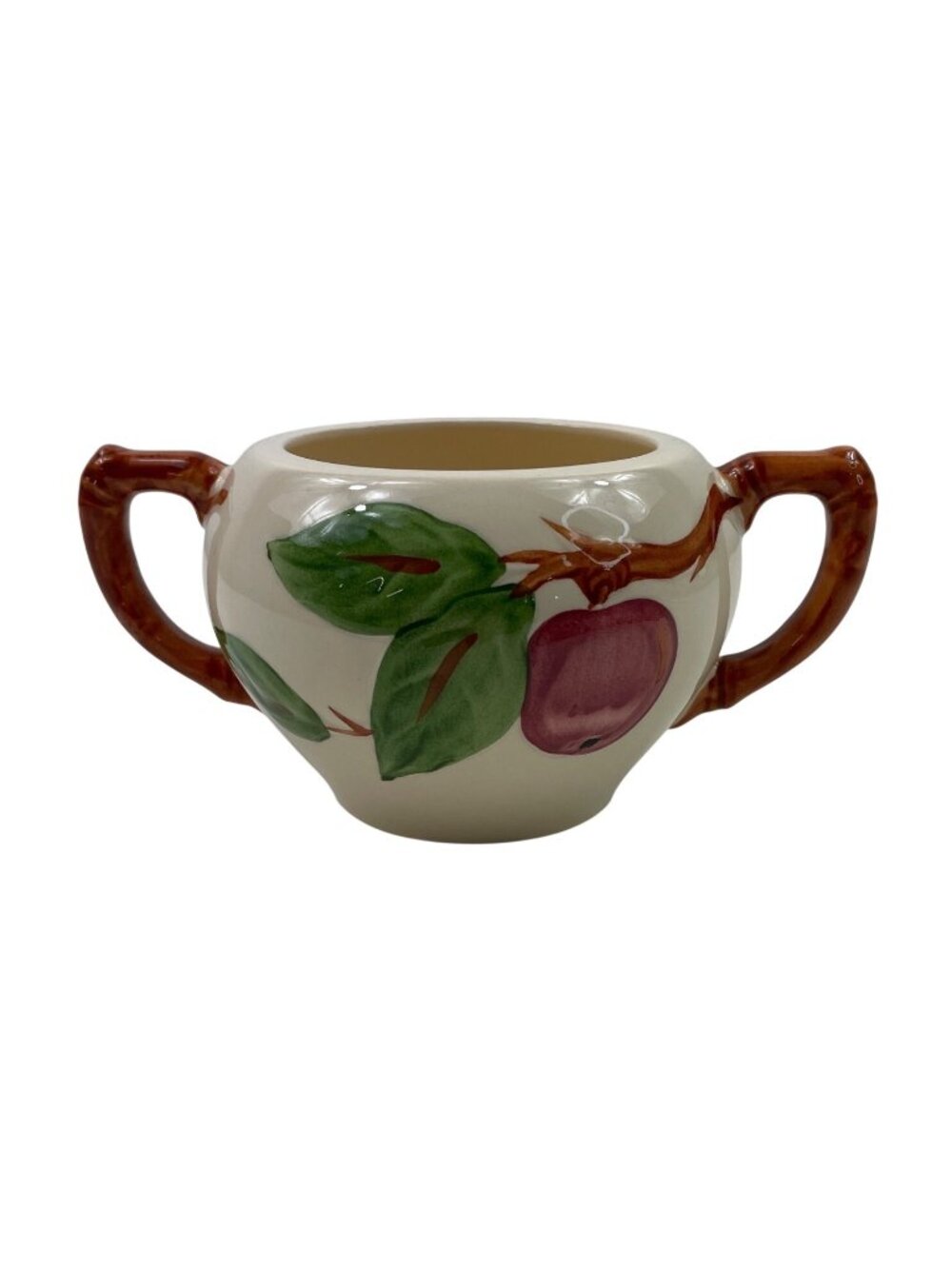 Franciscan Apple Sugar Bowl Earthenware England Backstamp